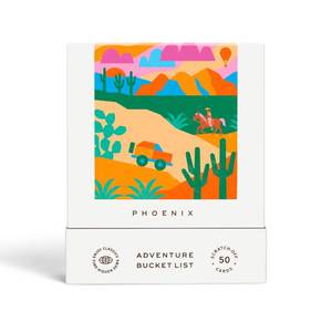 lot 16001 image: Reach International Outfitters Phoenix Adventure Bucket List - 50 Scratch-Off Cards for Outdoor Activities, Tourist Attractions, and Landmarks Guide for Exploring Phoenix - Retail $65