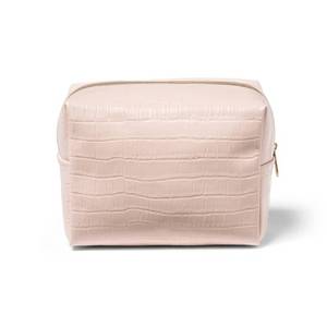 lot 16433 image: Sonia Kashuk� Loaf Makeup Bag - Blush Faux Croc - Retail $15