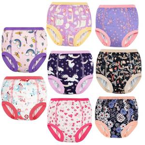 lot 16439 image: MooMoo Baby Training Underwear for Boys and Girls Absorbent Toddler Training Pants Cotton Washable and Reusable 2T-7T 8 Packs - Retail $32