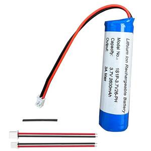 lot 16447 image: Seasider 3.7V 2600mAh Rechargeable Batteries Li-ion Battery with JST PH2.0 2Pin Connector for DIY Electronics Products, Toys, Lighting, Bluetooth Equipment - Retail $12