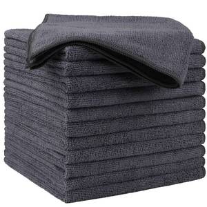 lot 2476 image: HOMEXCEL Microfiber Cleaning Cloths 12 Pack, Premium 16 x 16 inch Microfiber Towel for Cars, Ultra Absorbent Car Washing Cloth, Lint Free Streak Free Wash Cloths for Car, Kitchen, and Window, Grey - Retail $13