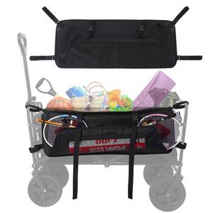 lot 2494 image: Kaskawise Collapsible Wagon Side Pocket, 900D Oxford Storage Bag with Mesh Pouch,Universal Durable Wagon Accessories for Folding Garden Cart, Camping,and Sports - Retail $10