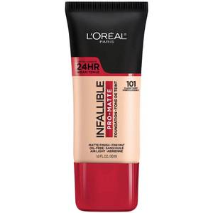 lot 4248 image: LftOreal Paris Cosmetics Makeup Infallible Pro-Matte Liquid Longwear Foundation, Classic Ivory, 1 fl oz - Retail $10