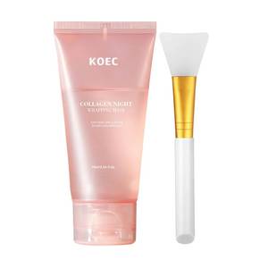 lot 4252 image: Generic Collagen Night Wrapping Mask, Peel Off Hydrolyzed Collagen Facial Mask, Elasticity and Hydration, Tight Skin, Reduce Sagging and Dullness, 2.54 fl.oz - Retail $9