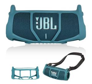 lot 4296 image: GETGEAR Silicone Cover Sleeve for JBL Charge 5 - Portable Bluetooth Speaker, Featured Design with More Protection, Best Matching in Shape and Color (Blue) - Retail $17