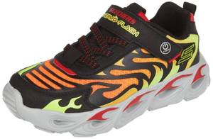 lot 5494 image: Skechers Boys Thermo-flash Sneaker, BlackRed, 12 Little Kid US - Retail $35