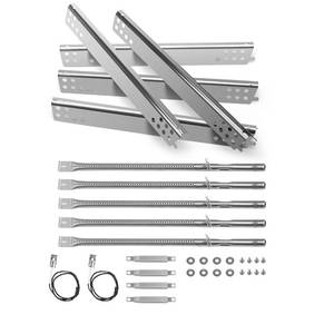lot 5496 image: Gcostar Grill Replacement Parts for Charbroil Performance 5 Burner 463347519 463347518, 475 4 Burner 463347017 463673017 463376018P2 Gas Grills, Heat Plates Burner Grills Adjustable Crossover Tube - Retail $31