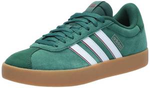 lot 5512 image: adidas Menfts VL Court 3.0, Dark GreenWhiteCollegiate Burgundy, 10.5 - Retail $75
