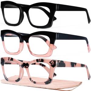 lot 20001 image: CCVOO Stylish Reading Glasses for Women, Eyeglasses, Blue Light Readers for Women, Computer Eye Glasses, Cheaters - Retail $10