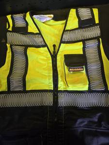 lot 20033 image: KwikSafety - Charlotte, NC - SPECIALIST Class 2 Safety Vest for Women REFLECTIVE FISHBONE TAPE ANSI Tested OSHA Compliant Hi Vis PPE GearBlack Medium - Retail $28