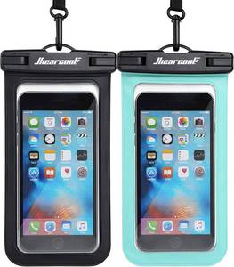 lot 20043 image: Hiearcool Waterproof Phone Pouch, Waterproof Phone Case for iPhone 17 16 15 14 13 Pro Max, IPX8 Cellphone Dry Bag Beach Cruise Ship Essentials 2Pack-8.3