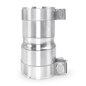 lot 20047 image: Used Stainless Steel 2.75 to 3 Inch Exhaust Adapter, 2.75 ID to 3 ID Exhaust Reducer Connector Pipe with Clamp