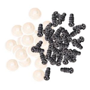 lot 20068 image: SEWOART 100pcs Needle Felting Supplies 4mm Safety Eyes Scrump Plush Stuffed Crochet Eyes Replacement Doll Craft Black Craft Puppet Button Flash - Retail $10