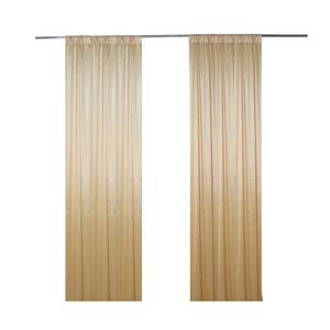 lot 20070 image: SweetEasy 2pcs 5ftx10ft Wedding Backdrop Curtains for Parties Birthday Baby Shower Bridal Home Party Festival Engagement Arch Party Stage Decorations Photography(Champagne) - Retail $19