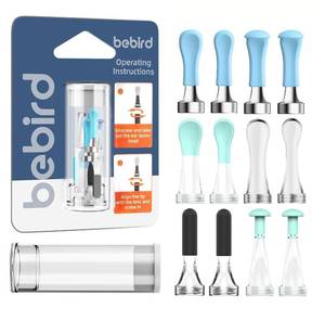 lot 20091 image: Bebird Replacement Tips Ear 12 Pieces Waterproof Silicone Ear Spoon for Ear Wax Removal Endoscope BEBIRD Original Ear Cleaner Tips Set for R1 W3R3T15X3X17 PROD3ProT5 (Dia. 3.5mm) - Retail $14
