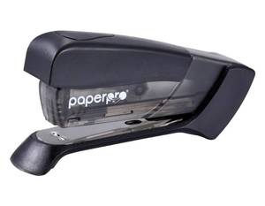 lot 20093 image: PaperPro Compact Classic Desktop Stapler, 15 Sheet Capacity, No Effort, One Finger, 80percent Easier Stapling, Black - Retail $12