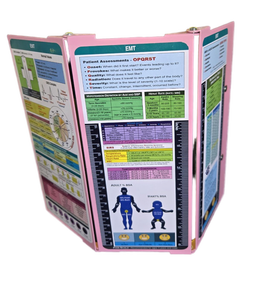 lot 20101 image: Nursing Clipboard EMT Edition - 3 Layers Aluminum Foldable Nurse Clipboard Nursing Student Essentials - Foldable Clipb oard Nursing Trifold Nursing School Essentials - percent