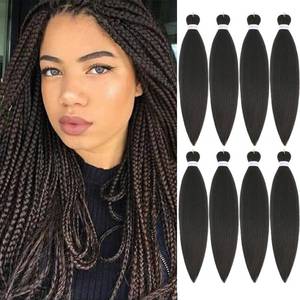 lot 20102 image: Alrence Pre Stretched Braiding Hair Long Braid 16 Inch 8m 7 Packs Professional Braiding Hair Extensions Synthetic Crochet Twist Braids (16 Inch, 4#) - Retail $20