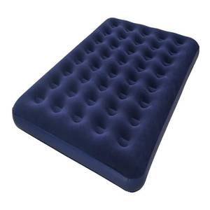 lot 9659 image: Wusrop Self-inflating Double Air Mattress - Navy Blue (with bag)
