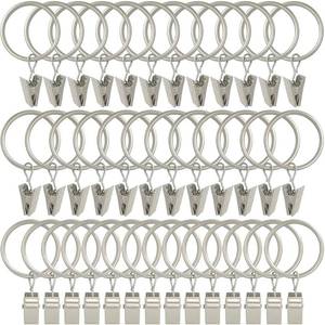 lot 10264 image: 40pk Silver Curtain Clips