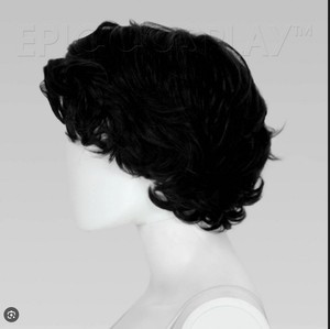 lot 10266 image: Short Wavy Wig, Black (Stock Photo Approximate)