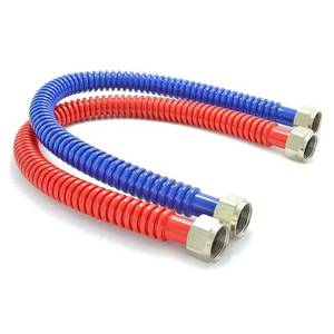 lot 10269 image: Flexible Stainless Steel Corrugated Water Heater Connector, 34in x 34in, 24in Length (2ct)