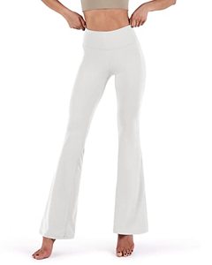 lot 10271 image: Ododos Women�s Medium Bootcut Yoga Pants - White