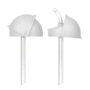 lot 10277 image: Boon Nursh 6 Months Silicone Straw Conversion Top for Baby Bottles - 2pk