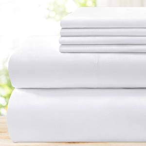 lot 15692 image: Bysure Hotel Luxury Bed Sheets Set, Queen Size, In White - Retail $25