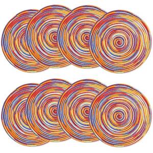 lot 16466 image: Round Braided Placemat Set of 8