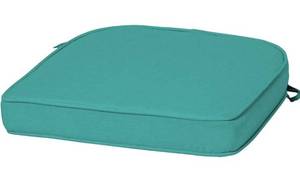lot 5525 image: Arden ProFoam Outdoor Patio Cushions - Turquoise Blue set of two - Retail $80