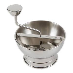 lot 13107 image: RSVP International Endurance Kitchen Tool Collection Stainless Steel Food Mill, Mini, 5.5 Diameter - Retail $35in