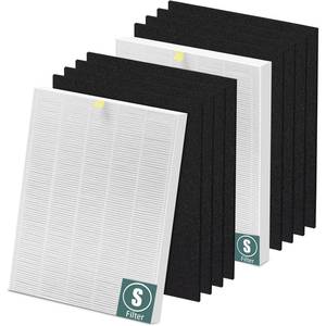 lot 13117 image: C545 True High Efficiency Replacement Filter S Compatible with Winix C545 Replacement for Winix S Filters Part 1712-0096-00 and 2522-0058-00, 2 x True Filter  8 x Activated Carbon Pre-Filter - Retail $27