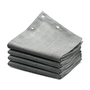 lot 13134 image: ABOSUN 90percent Outdoor Sun Shade Cloth, 8ft x 8ft, Pergola, Deck, and Backyard Patio Sunshade with UV Protection, Heat Resistant HDPE Material, Reinforced Grommets (8x8 FT, Grey) - Retail $37