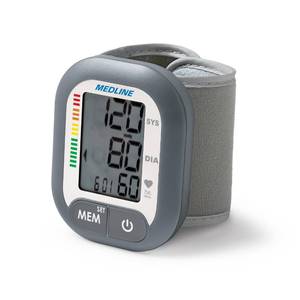 lot 14272 image: Medline Digital Wrist Blood Pressure Monitor, Wearable, Digital LCD Display, Stores Up To 60 Readings, Batteries Included - Retail $20
