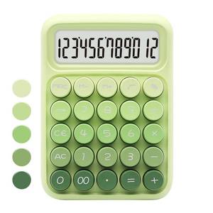 lot 14290 image: Gradient Green Calculator, UPIHO Standard Calculator with 12 Digit Display and Big Buttons,Sage Green Office Supplies and Desk Accessories for Office,School - Retail $10