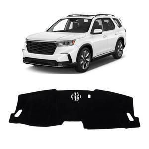 lot 14299 image: KUST Car Dash Cover for 2023 2024 2025 2026 Honda Pilot (Without HUD) Polyester Dashboard Cover Non-Slip Interior Accessories for Pilot Custom Fit Dash Mat Sunshade Windshield No Glare Black - Retail $22