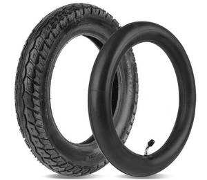 lot 15846 image: Heavy Duty 12.5x2.25 (12-12 x2-14) Tire and Inner Tube Set with Angled Valve Stem for Electric Scooters Razor Pocket Mod, Currie, Schwinn, GT, IZIP, eZip - Retail $22