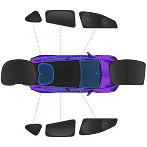 lot 15869 image: TSLDRV 2025 Upgrade Window Sunshade with Sucks for Tesla Model Y Juniper 2025-2020 No-GapSag-Free Windshield Sunshade Heat Insulation Privacy Shade for Tesla Model Y Accessories 2025-2020 Black - Retail $62