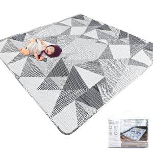 lot 15875 image: TANOSHII� Baby Play Mat for 59x59in Playpen, Machine Washable Kids Mat, Cotton,Foldable Crawling Mat for Floor,One-Piece Crawling Mat Non Slip Baby Mat for Floor,Portable Travel (Stripe) - Retail $281in