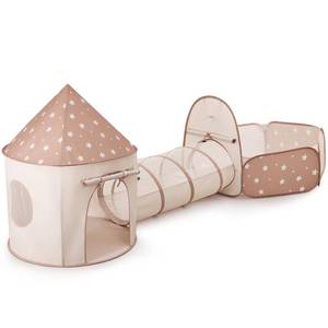 lot 15879 image: Sumbababy Kids Tent with Crawl Tunnel Ball Pit for Toddlers - Ball Pit Tunnels for Young Children - Pop Up Baby and Toddler Tent for Indoor and Outdoor - Retail $39