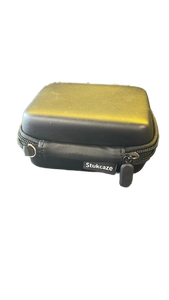 lot 16131 image: Stukcaze Black Leather Watch Travel Case - Retail $25