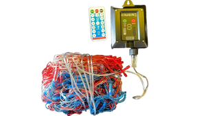 lot 16142 image: Solar Powered LED String Light Controller with Remote - Retail $29