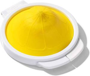 lot 16169 image: OXO Good Grips Cut and Keep Reusable Silicone Lemon Saver - Retail $12