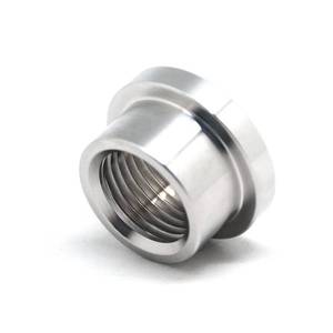 lot 16172 image: QiiMii 12 NPT Female Threaded Stepped Weld Bung Mounting Stainless Steel 304 Fitting (OD 24mm1in) with Top Head (OD 30.5mm1.2in) - Retail $11in