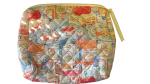 lot 16179 image: Quilted Bag with Whimsical Print - Retail $25