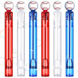lot 16201 image: Hollowfly 24 Pcs Mini Baseball Bubble Wands Baseball Themed Party Favors Birthday Bubble Wand Bulk for Outdoor Summer Classroom Party Supplies Kids Goodie Bags Filler - Retail $19