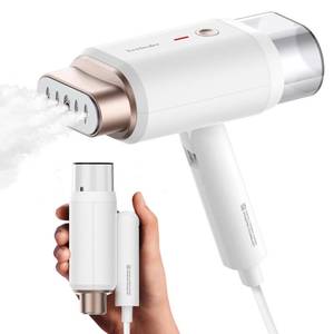 lot 19915 image: Newbealer Steamer for Clothes, 1200W Travel Steamer with Horizontal and Vertical Steaming, 2 Steam Levels, Dry Ironing, Foldable, 1.5lbs Lightly, 180ml Handheld Fabric Wrinkle Remover (120V Only) - Retail $46