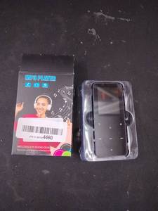 lot 6388 image: MP3 Player - Music Player with HiFi Sound Loop FM Radio Built-in HD Speaker Voice Recorder Mini Design Ideal for Sport - Retail $37
