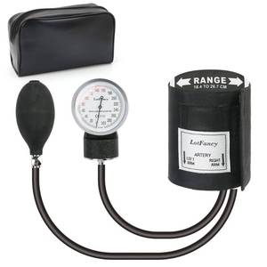 lot 6410 image: LotFancy Aneroid Sphygmomanometer, Pediatric BP Cuff, Child and Small Cuff, Professional Manual Blood Pressure Cuff, 7.2-10.5in, with Zipper Case - Retail $17in
